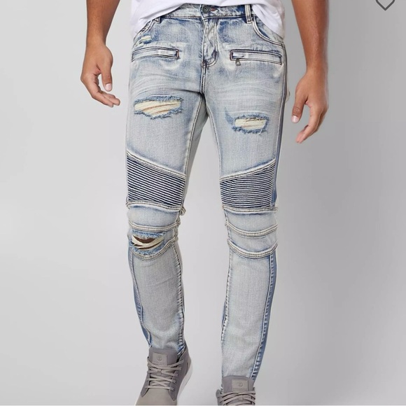 Crysp Denim Richardson Biker Skinny Jeans Men’s Size 30 - Picture 7 of 9